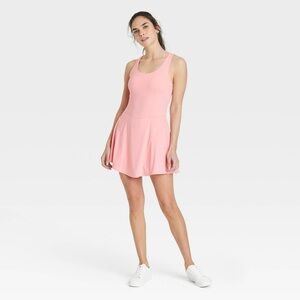 JoyLab coral Scoop Neck Sundress Skirt Set